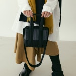 롯데면세점 [플리츠마마] 미니투웨이백 블랙