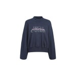 롯데면세점 [럭키슈에뜨] Printed Half Neck Sweatshirt