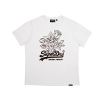 롯데면세점 [슈퍼드라이] W 빈티지 플라워 티셔츠 WHITE