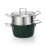 [에델코첸]쥬시 마운틴그린 양수냄비(스티머포함) - 메가마트몰 [메가마트몰] [에델코첸]쥬시 마운틴그린 양수냄비(스티머포함)