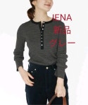 のグレー IENA ナチュラルBの通販 by greenapple｜イエナならラクマ - 《追加2》3x3リブヘンリーネックプルオーバー ベイクルー