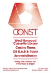 Oonst presents West Norwood Cassette Library & Casino Times at The Horse & Groom, London (2011) ⟋ RA