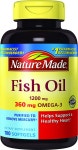         100-Count Nature Made Fish Oil 1200mg Softgels w/ 360mg... net 100-Count Nature Made Fish Oil 1200mg Softgels w/ 360mg... 