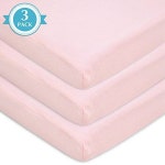         3-Pack American Baby Company 100% Cotton Fitted Mini-Crib Sheet (Pink)      -  Slickdeals.net 3-Pack American Baby... 