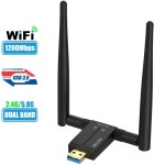         Wireless AC1200 USB 3.0 WiFi Adapter for PC 802.11AC 1200Mbps Dual 5Dbi Antennas 5G/2.4G  $15.59 + FS      -  Slickdeals.... 
