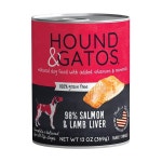each) $19 or less w/ Autoship + Free Shipping $49+      -  Slickdeals.net 12-Pack Hound &amp; Gatos 98% Salmon &amp; Lamb Liver... 