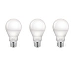Philips 60-Watt Equivalent A19 Dimmable w/ Warm Glow Dimming Effect LED Light Bulb Soft White (2700K) 3-Pack $4.74 @ Home Depot