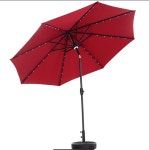 Ainfox 10Ft Solar Powered 40 LED Light Aluminum Patio Umbrella $60 + Free Shipping Ainfox 10Ft Solar Powered 40 LED Light... 
