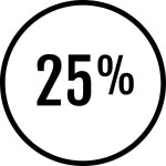 25% Icon - Free PNG & SVG 326005 - Noun Project