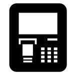 atm machine Icon - Free PNG & SVG 813001 - Noun Project