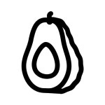 Avocado Icon - Free PNG & SVG 180022 - Noun Project