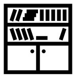 bookcase Icon - Free PNG & SVG 160023 - Noun Project