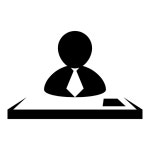 desk worker Icon - Free PNG & SVG 210153 - Noun Project