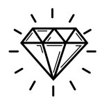 Diamond Icon - Free PNG & SVG 828008 - Noun Project