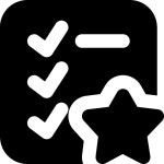 favorite checklist Icon - Free PNG & SVG 770044 - Noun Project