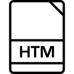 HTM File Icon - Free PNG & SVG 300072 - Noun Project