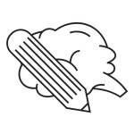 Pencil and Brain Icon - Free PNG & SVG 185001 - Noun Project