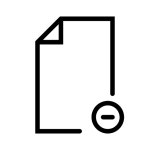 Remove Document Icon - Free PNG & SVG 250003 - Noun Project