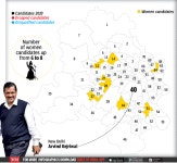 AAP candidate list Delhi Elections:   23 new faces in AAP’s full list of 70 for Delhi assembly showdown | India News - Times of... 