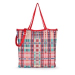 Multi-red Jodie Tartan Bears Shopping Bag | United States Multi-red Jodie Tartan Bears Shopping Bag