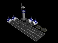 ナノ空港3Dモデル - TurboSquid 250021