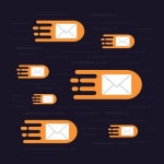 hi speed email 646404 Vector Art at Vecteezy Download hi speed email for free