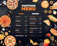 Fast Food Menu 5751304 Vector Art at Vecteezy Fast Food Menu