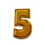 Gold Number 5 13453437 PNG Download Gold Number 5 for free