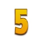 Gold Number 5 13453443 PNG Download Gold Number 5 for free