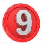 3d Render Number 9 35897704 PNG 3d Render Number 9