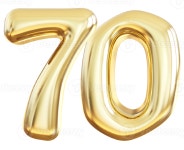 Gold 3d number 70 36304297 PNG Gold 3d number 70
