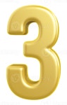 Gold 3d Number 3 36309134 PNG Gold 3d Number 3