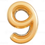 Gold 3d Number 9 36309158 PNG Gold 3d Number 9