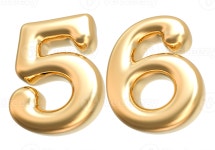 Gold 3d Number 56 36309174 PNG Gold 3d Number 56