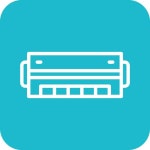 Harmonica Vector Icon 36558951 Vector Art at Vecteezy Harmonica Vector Icon