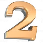 Number 2 3D Render 41280889 PNG Number 2 3D Render