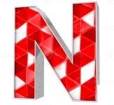 N Font 3D Render 43198421 PNG N Font 3D Render