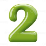 Green 3D Number 2 46646600 PNG Green 3D Number 2