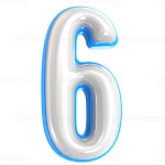 Number 6 3d render 47703606 PNG Number 6 3d render