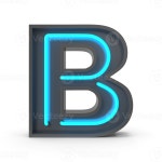 3d Neon Letter B 48675963 PNG 3d Neon Letter B