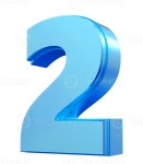 Blue Number 2 51568760 PNG Blue Number 2