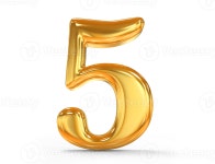 Gold Number 5 51785499 PNG Gold Number 5