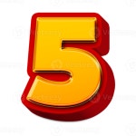 d golden number 5 59322077 PNG d golden number 5