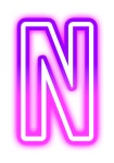 neon letter n 71849461 PNG Download neon letter n for free
