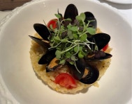 mussel risotto (blue mussel, saffron, green peas) 加拿大藍青口意大利飯 - FAB Kitchens photo in Lai Chi Kok Hong Kong... 