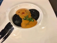 自家製海鮮墨汁意大利雲吞配龍蝦汁 - Amicis photo in Central Hong Kong | OpenRice Hong Kong Photo of Amici (Central) - venususus