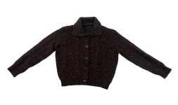 스테이데이 카라 꽈배기 도톰 니트 가디건