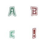 ABCx123_Style02-1 – LINE Emoji | LINE STORE
