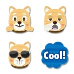 papercut art dog & english words emoji – LINE 이모티콘 | LINE STORE