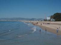 너른 백사장과 잔잔한 파도가 매력적인 다대포해수욕장 | 두피디아 여행기 두피디아 여행기-너른 백사장과 잔잔한 파도가 매력적인 다대포해수욕장